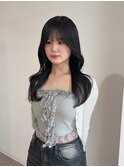 韓国hair 暗髪/韓国/広島/袋町