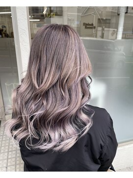 ロペ(ROPE) 淡い桃色のバレイヤージュ 【ROPE横須賀中央 かせ谷】