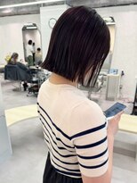 ベイルーム(BAYROOM by HONEY omotesando)&nbsp;イメチェンボブ　切りっぱなし　こなれミディ　ココアブラウン