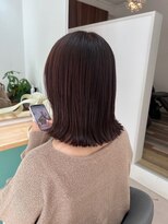 ロウブ(roubu.)&nbsp;セミロングショートウルフボブネビージュ小顔ワンレン韓国