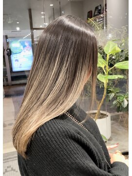 シアン 矢場町店(CYAN.) ブリーチパーマにブリーチ縮毛矯正