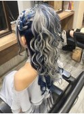 *.編みかちゅ高めハーフポニーりんかわ