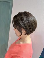 ヘアサロン ナノ(hair salon nano)&nbsp;白髪ぼかし/ショートボブ/大人かわいい/30代/40代/50代