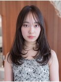 20代30代ミディアム顔周りレイヤーカット髪質改善トリートメント