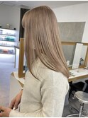 ミルクティーベージュカラーハイトーンカラーケアブリーチカラー