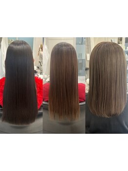 【たまプラ駅徒歩3分】髪質改善効果のあるストレートでダメージレスで柔らかな自然な仕上がりのストレート