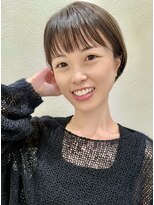 ステアケース 武蔵小杉店(stair:case)&nbsp;マッシュショート大人かわいいハンサムショートカーキアッシュ