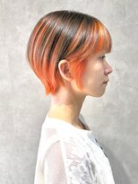 エンクス(enx)&nbsp;くびれヘア/アプリコットオレンジ/ハイライトカラー/鶴ヶ峰YM84