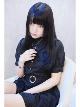 リリス(Lilith) KYON☆撮影スタイル*ブルーブラック×顔まわりレイヤー☆久留米