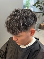 トゥイン 八王子(TWIN)&nbsp;メンズハイライトメッシュツイストスパイラルパーマ