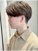 似合わせカット30代40代50センターパート刈り上げマッシュ