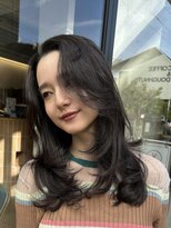 キーチェ 梅田中崎町(keych)&nbsp;毛流れレイヤーカット/ミディアム/髪質改善/縮毛矯正
