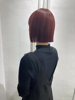 ミュー(Mu)&nbsp;ブリーチ無し　ダブルカラー　ピンク　ボブ