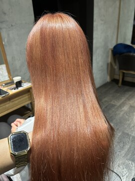 アフィナー(Afinar) エフェクトブリーチ使用◎コーラルオレンジ【横浜/横浜駅】