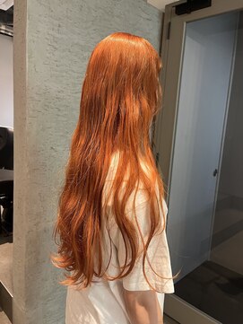 レイヤーカット/オレンジカラー/ダブルカラー/名古屋