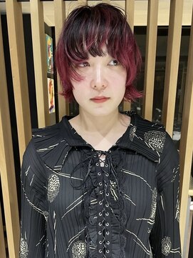 エッセンス(THE ESSENCE) point red切りっぱなしボブエアリーロング美髪ピンクブラウン