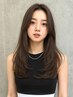 カット+シルク縮毛矯正+艶カラー+トリートメント ¥33000