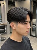【押川】ショートセンターパート×テーパーフェード