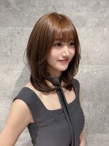 ジャム ヘアー サロン(Jam hair salon)&nbsp;キャラメルベージュ×レイヤーボブ