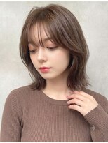 アトラスサロン 札幌大通り(Atras.salon)&nbsp;グレージュの髪質改善ウルフレイヤーミディアム