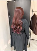 ピンクロングヘア×カット・カラー・トリートメント完全施術