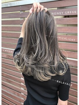 トルネード(TORNADO) 極細ハイライトインナーバレイヤージュハニーグレージュ