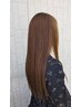【後ろ姿も美しく、、♪】カット+キラ髪ストレート　￥17600→￥16000