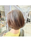 丸みショートボブ