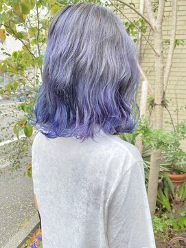 プルメリアドット(Plumeria.) Blue × violet