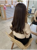 ブラウンカラー/透け感/ダークトーン