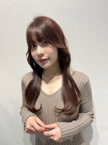 ロンド ストラーダ 心斎橋(Lond strada)&nbsp;韓国前髪顔周りロング×デザインカラー[心斎橋/髪質改善]