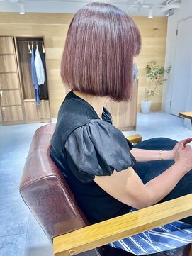 アーティクル(Article) 【Article二子玉川】大人ピンクハイライトボブ