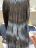 【髪質改善】プレミアムオイルストレート（縮毛矯正）×カラー×カット