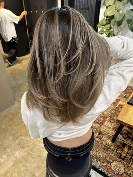 メリー オオサカ(Merly Osaka) レイヤー×ベージュバレイヤージュ_natural beige brown_