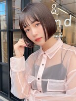 サンド 表参道(sand)&nbsp;前下がりショートボブ大人可愛い20代30代表参道