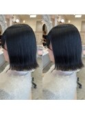[elle by lond]栗原　瑠世　外ハネパツッとボブ