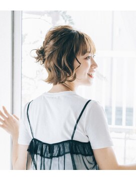 アクト 三鷹店(ACT) お団子ハーフアップショートボブ