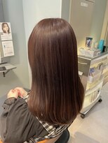 冬におすすめ暖色艶髪カラー×縮毛矯正×髪質改善トリートメント