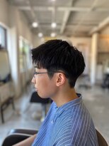 メンズカット バイ ソイクフ(メンズカット by SOY-KUFU)&nbsp;MEN'S HAIR黒髪刈り上げショート韓国風