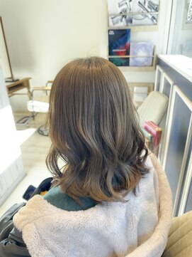 アンソル オブ リシェール(N'SOL of RICHAIR) 黒髪/ボブルフ/ネビージュ/小顔/ワンレン/髪質改善/前髪