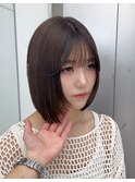 ボブ/顔周りレイヤー/フェイスレイヤーボブ/トレンドぼふ