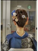 お着物お出かけヘアセット