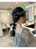 ヘアセット/結婚式ヘアセット/編みおろし/SAKIKA