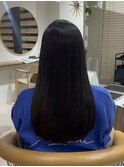 20代～30代うる艶カラー暗髪ロングヘア
