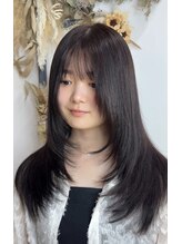 シェルマン(Charmant) 高槻　レイヤー　顔周りカット　カラー　学割U24