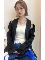 リラス 博多(rilas)&nbsp;外はねボブ　かおまわり　レイヤー　髪質改善