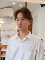 ディッセンバー 伊勢崎(December)&nbsp;メンズ/ブルーブラック/フェザーパーマ/ニュアンスパーマ/