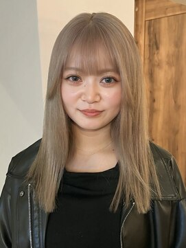 ロティー 天神(loty) ブロンドベージュ ミルクティーベージュ ブリーチ ダブルカラー