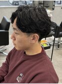 MEN’S HAIR/波巻きツイストスパイラル/リバースセンターパート