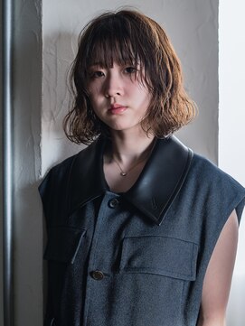 ヘアークラフト(Hair Craft) ボブパーマ×大人可愛いレイヤーカット/岡山/ベージュカラー